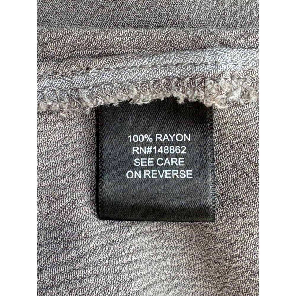 Torrid Harper Blouse Grey Plaid Roll Tab Sleeve 100% Rayon 2 - Picture 6 of 7